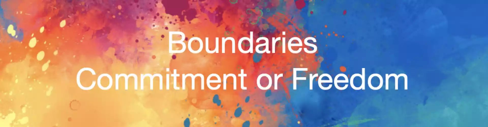 Série Discovering You - Boundaries: Confinement ou Liberté Partie 1 & Partie 2 - Online Class by Joyce Stech