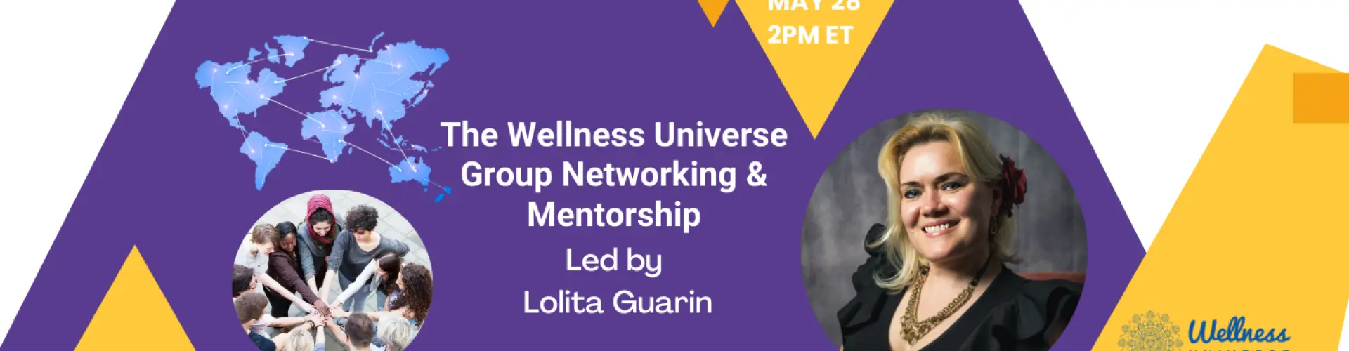 ロリータ・グアリン氏によるWUグループネットワーキングとメンタリング - Online Class by The Wellness Universe